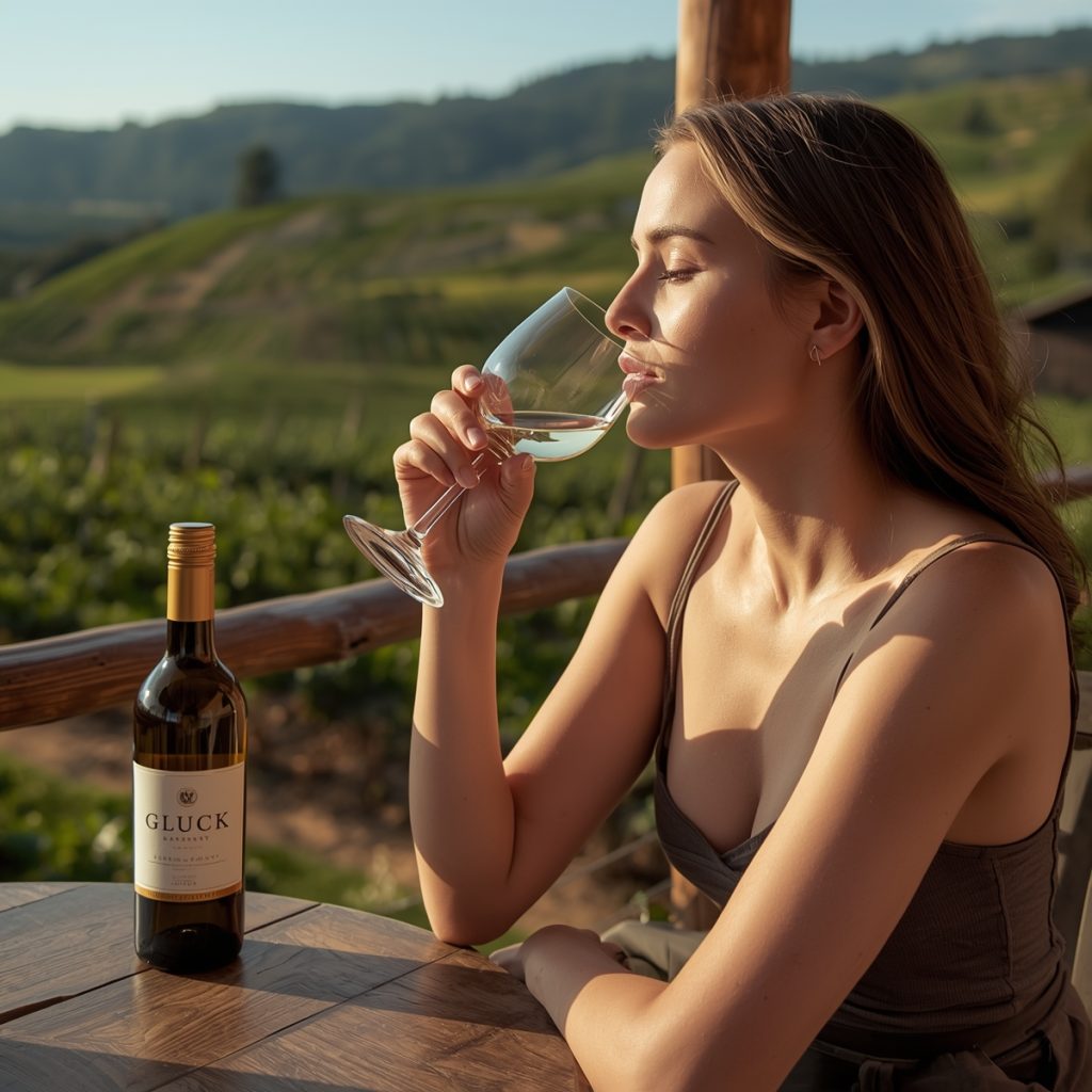 Sunrise wine sipping at the Gluck Estates vineyard Hungary